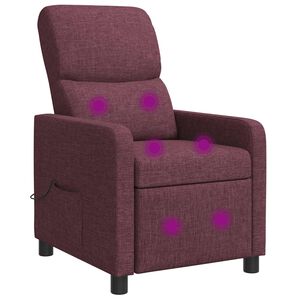 vidaXL Massage Relaxsessel Lila Polyester