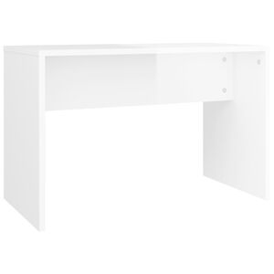 vidaXL Schminkhocker Hochglanz-Wei&szlig; 70x35x45 cm Holzwerkstoff