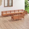 vidaXL 8-tlg. Garten-Lounge-Set Massivholz Kiefer Honigbraun