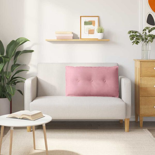 vidaXL R&uuml;ckenkissen Rosa 80 x 50 cm Cordstoff
