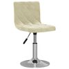 vidaXL Esszimmerst&uuml;hle 2 Stk. Drehbar Creme Samt