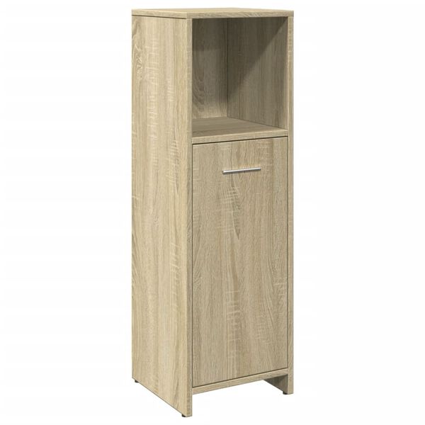 vidaXL Badezimmerschrank Sonoma-Eiche 30x30x95 cm Holzwerkstoff