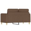 vidaXL 2-Sitzer-Sofa Braun 120 cm Stoff