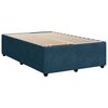 vidaXL Boxspringbett mit Matratze Blau 120x200 cm Samt