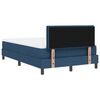 vidaXL Boxspringbett mit Matratze mit LED Blau 120 x 190 cm Stoff