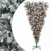 vidaXL Umgedrehter k&uuml;nstlicher Weihnachtsbaum mit Scharnieren 150 cm