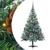 vidaXL K&uuml;nstlicher Weihnachtsbaum Gr&uuml;n 150 cm PVC und Stahl