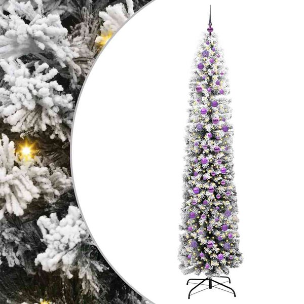 vidaXL K&uuml;nstlicher Weihnachtsbaum mit 300 LEDs mit St&auml;nder Gr&uuml;n 240 cm