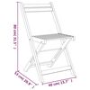 vidaXL 3-tlg. Bistro-Set Klappbar Massivholz Akazie