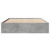 vidaXL Bettgestell ohne Matratze Betongrau 160x200 cm Holzwerkstoff