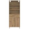 vidaXL Highboard Artisan-Eiche 69,5 x 34 x 180 cm Holzwerkstoff