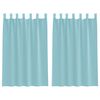 vidaXL Voile Vorh&auml;nge mit Schlaufen 2 Stk. T&uuml;rkis 140x175 cm