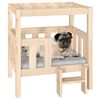 vidaXL Hundebett 65,5x50,5x70 cm Massivholz Kiefer