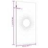 vidaXL Garten-Wanddeko 105x55 cm Cortenstahl Sonne-Design