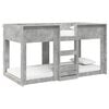 vidaXL Etagenbett f&uuml;r Kinder Beton Grau 90 x 200 cm Holzwerkstoff