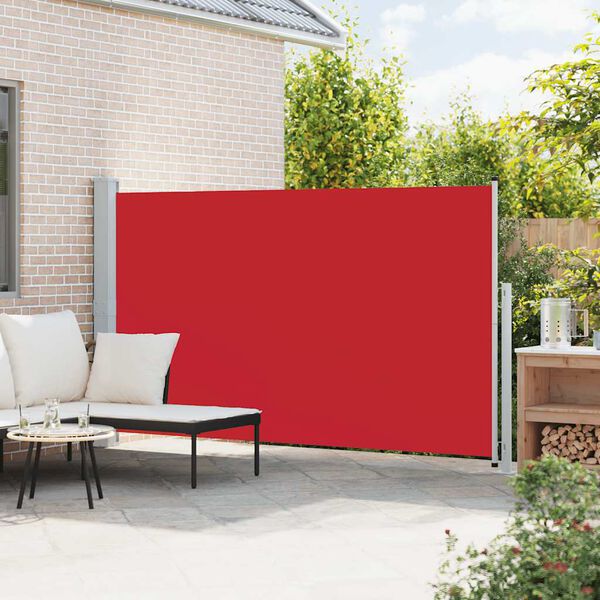 vidaXL Seitenmarkise Ausziehbar 180x300 cm Rot