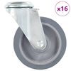 vidaXL 16 Stk. Lenkrollen mit Bolzenloch 100 mm