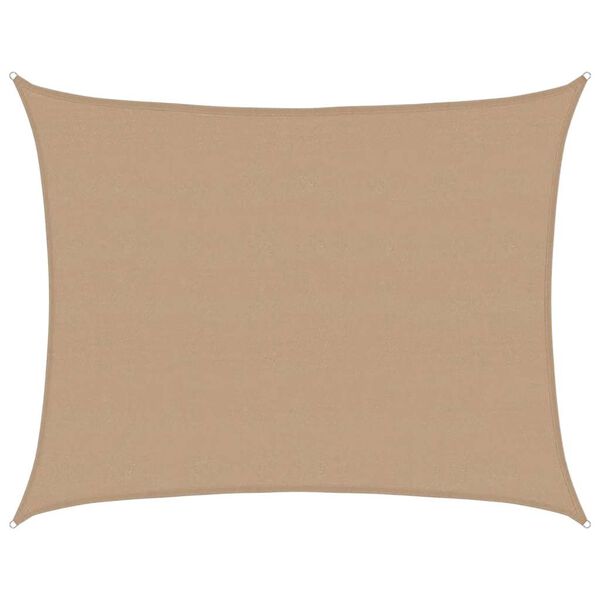 vidaXL Sonnensegel 160 g/m&sup2; Taupe 6x7 m HDPE