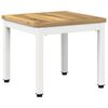 vidaXL Couchtisch Wei&szlig; 40 x 40,5 x 36 cm Massivholz Akazie