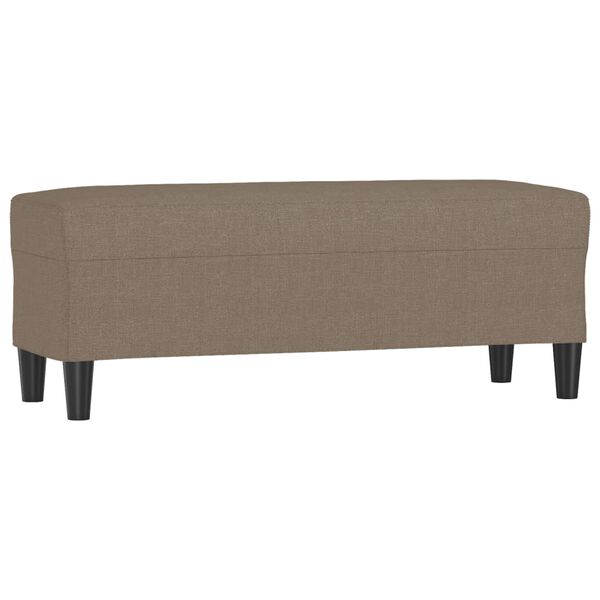vidaXL Sitzbank Taupe 100x35x41 cm Stoff