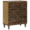 vidaXL Aufbewahrungs-Sideboard Braun 60 x 33,5 x 75 cm