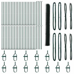 vidaXL Zaunpfosten Gr&uuml;n