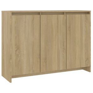 vidaXL Sideboard Sonoma-Eiche 102x33x75 cm Holzwerkstoff