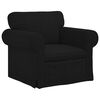 vidaXL Sofa 2 pcs Schwarz
