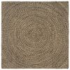 vidaXL Bereichsteppich Nat&uuml;rlich und Schwarz 120 x 120 cm Jute