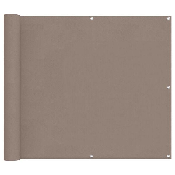 vidaXL Balkonsichtschutz Taupe 100 x 200 cm Oxford-Stoff
