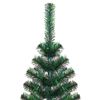 vidaXL K&uuml;nstlicher vorbeleuchteter Weihnachtsbaum Gr&uuml;n 180 cm