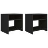 vidaXL Nachttische 2 Stk. Schwarz 40x30x40 cm Holzwerkstoff