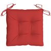 vidaXL Stuhlkissen 2 Stk. Rot 40x40x7 cm Oxford-Gewebe