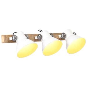vidaXL Wandlampe Industriestil Wei&szlig; 65x25 cm E27