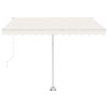 vidaXL Standmarkise Manuell Einziehbar 300x250 cm Creme