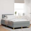 vidaXL Boxspringbett mit Matratze Hellgrau 120 x 190 cm Stoff