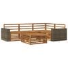vidaXL Outdoor-Sofagarnitur 5 stk. Natur Massivholz Akazie