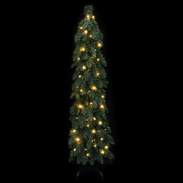 vidaXL K&uuml;nstlicher Weihnachtsbaum mit Beleuchtung 80 LEDs 150 cm