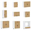 vidaXL K&uuml;chenschrank Lucca 2 pcs Braun 80 x 46 x 81.5 cm Holzwerkstoff