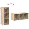 vidaXL H&auml;ngeschrank Sonoma-Eiche 30 x 29,5 x 80 cm Holzwerkstoff