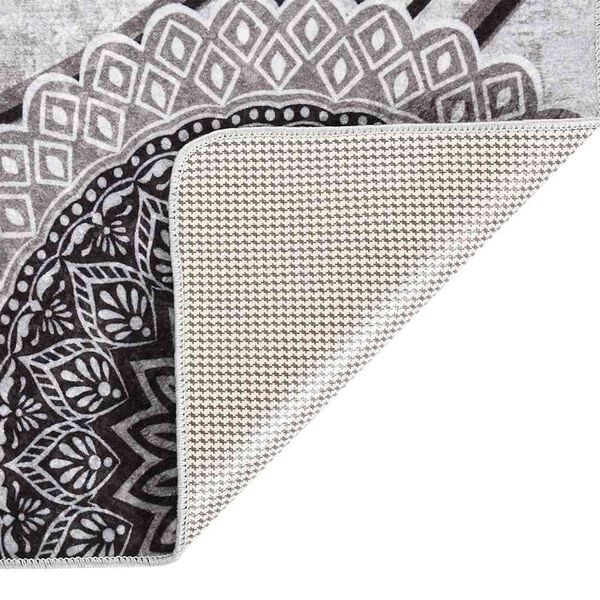 vidaXL Teppich Waschbar 160x230 cm Mehrfarbig Rutschfest