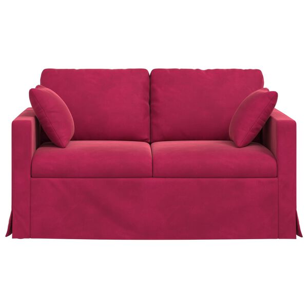 vidaXL Sofa Weinrot Gesamtabmessungen: 138 x 78 x 80 cm (B x T x H)