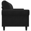 vidaXL 3-Sitzer-Sofa Schwarz 180 cm Samt