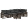 vidaXL Gartensofa-set 7 stk. Grau und Dunkelgrau Poly-Rattan
