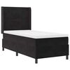 vidaXL Boxspringbett mit Matratze Schwarz 90 x 200 cm Samt