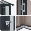 vidaXL Gartenh&uuml;tten Anthrazit 103 x 74 x 200 cm Metall