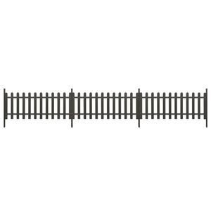 vidaXL Lattenzaun mit Pfosten 3 Stk. WPC 614x80 cm