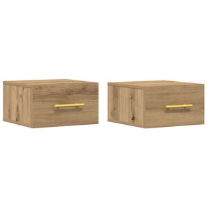 vidaXL Nachttisch 2 pcs Artisan-Eiche 35 x 35 x 20 cm Holzwerkstoff