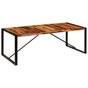 vidaXL Esstisch 220x100x75 cm Massivholz Akazie