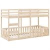vidaXL Etagenbett 80x200 cm Massivholz Kiefer